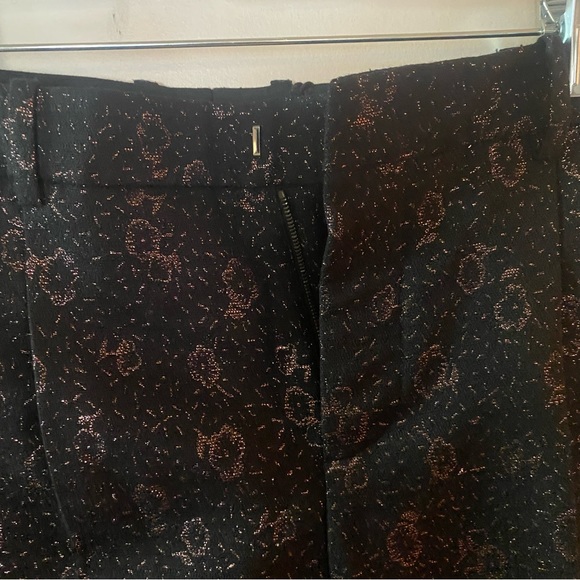 Coach Cropped Tailored Jacquard Pants Pink Small - Picture 4 of 12